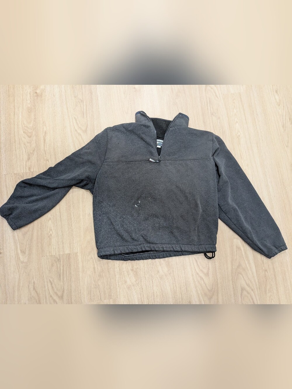 Olympic Rescue Illuminite Size Large Black 1/4 Zip Pullover, Reflective, Safety
